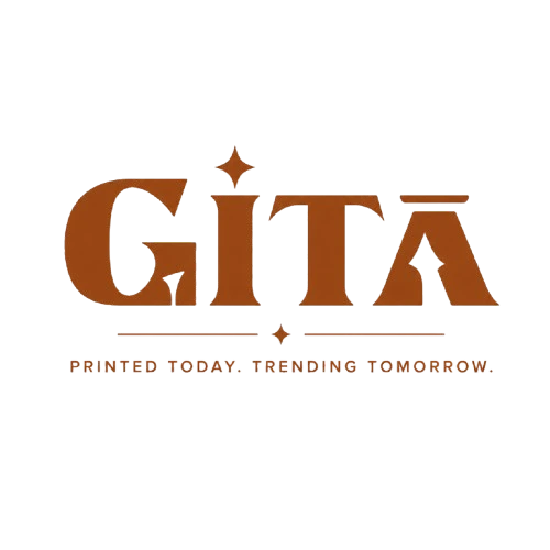 GITĀ official logo premium oversized printed T-shirt brand