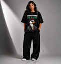 GITA The Fine Standard Oversized   T-Shirt BLACK / WHITE