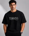 GITA Veil of Thorns Oversized          T-Shirt black / white